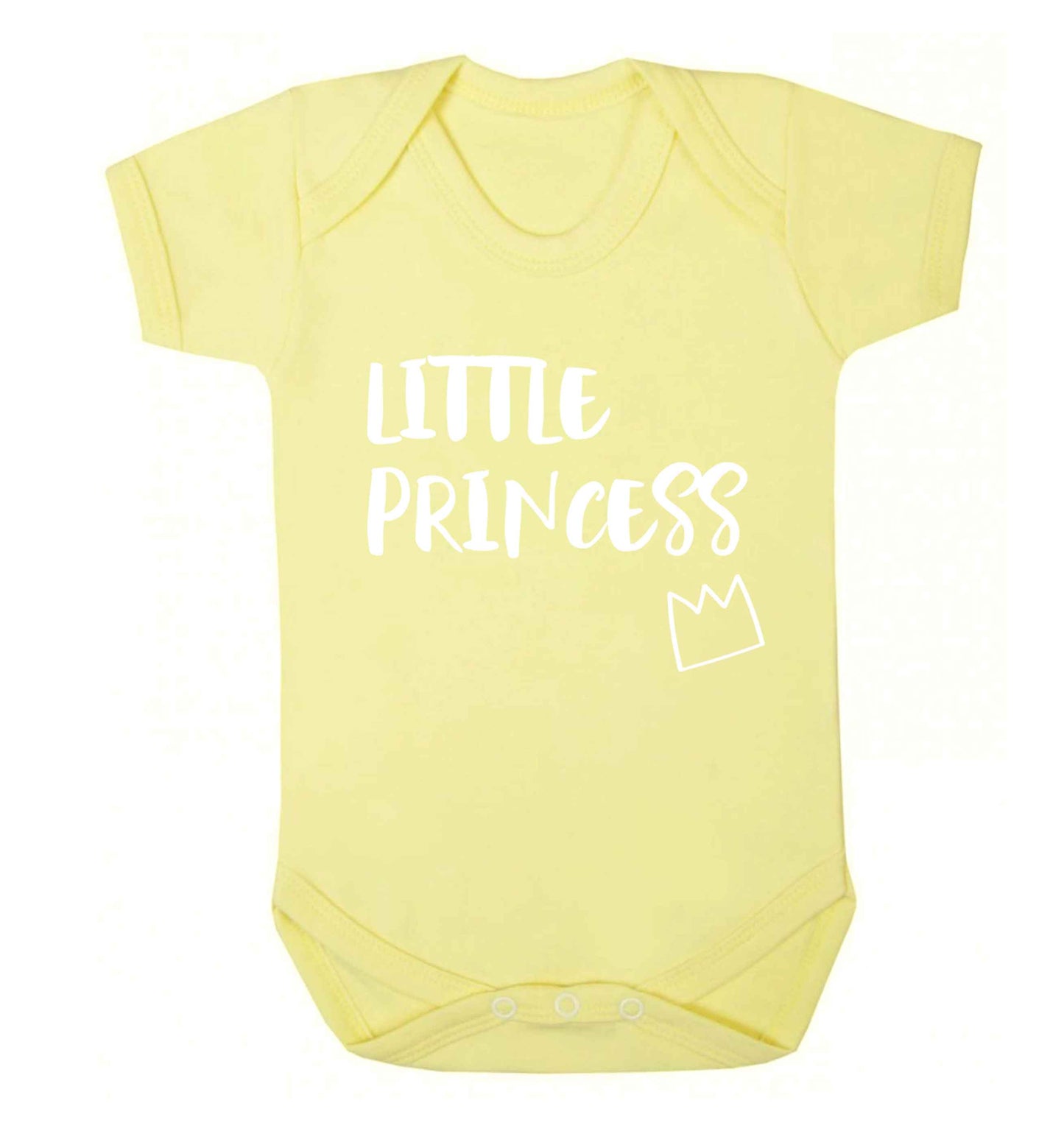 Little princess Baby Vest pale yellow 18-24 months