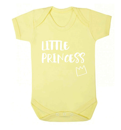 Little princess Baby Vest pale yellow 18-24 months