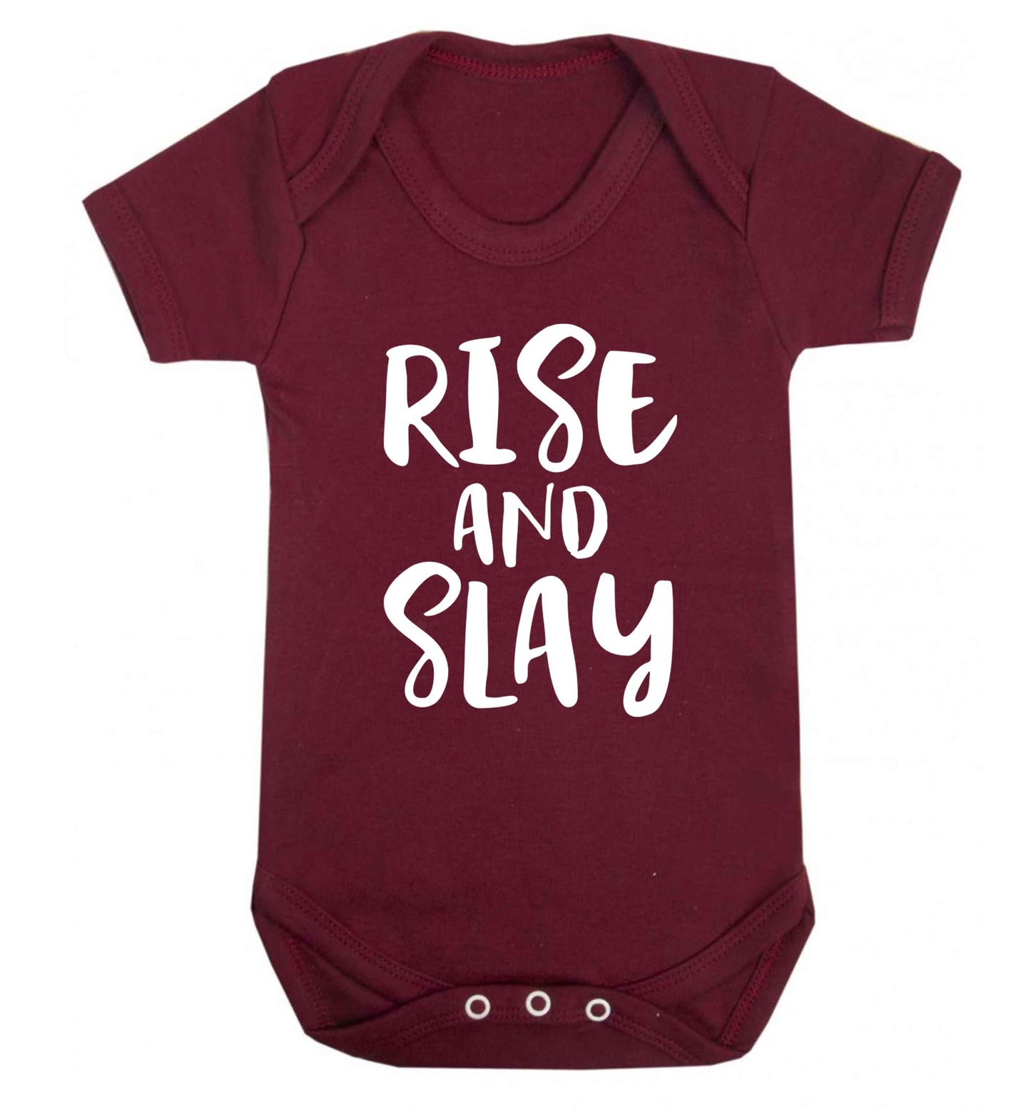 Rise and slay Baby Vest maroon 18-24 months