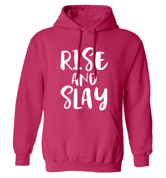Rise and slay adults unisex pink hoodie 2XL