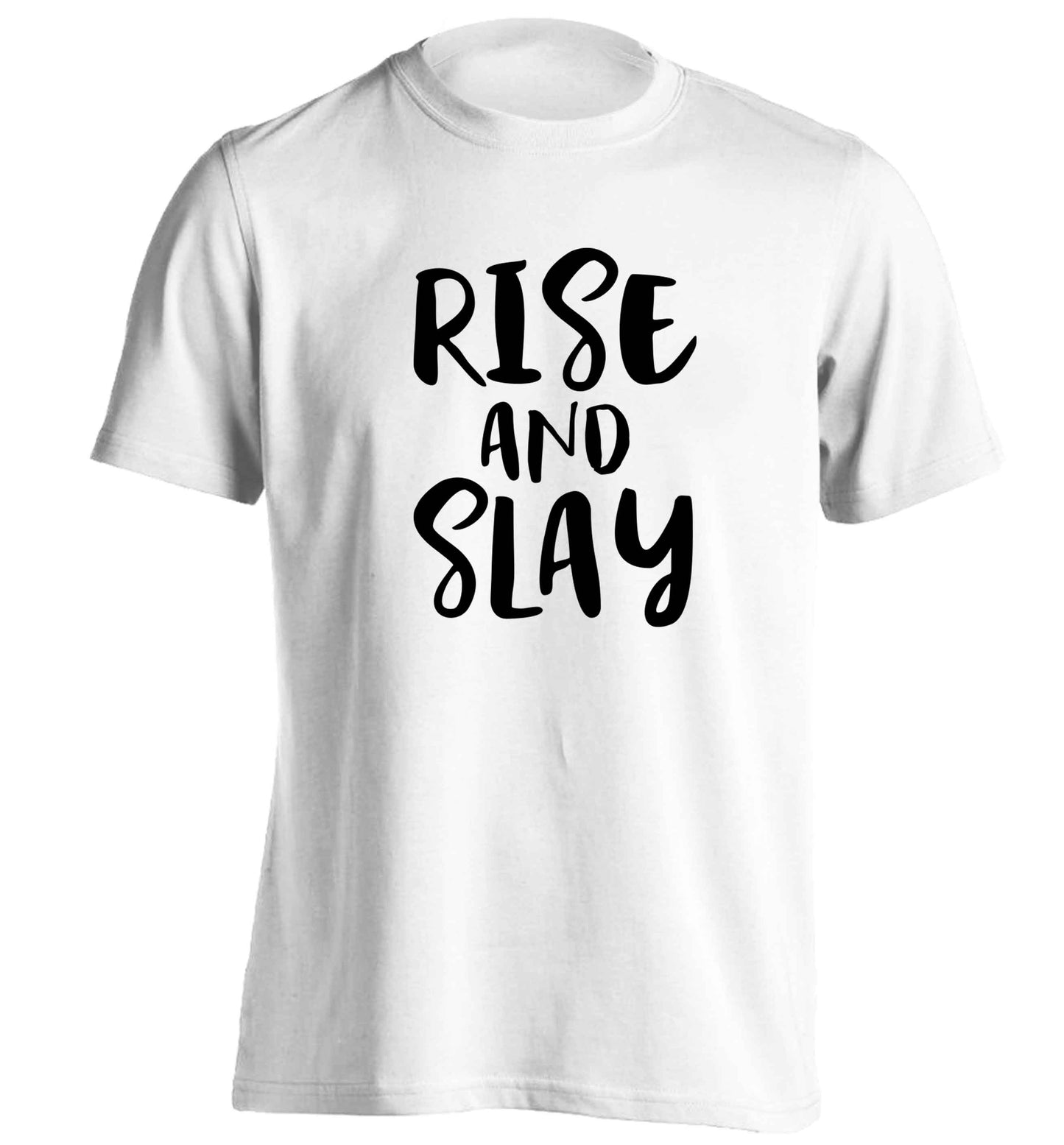 Rise and slay adults unisex white Tshirt 2XL