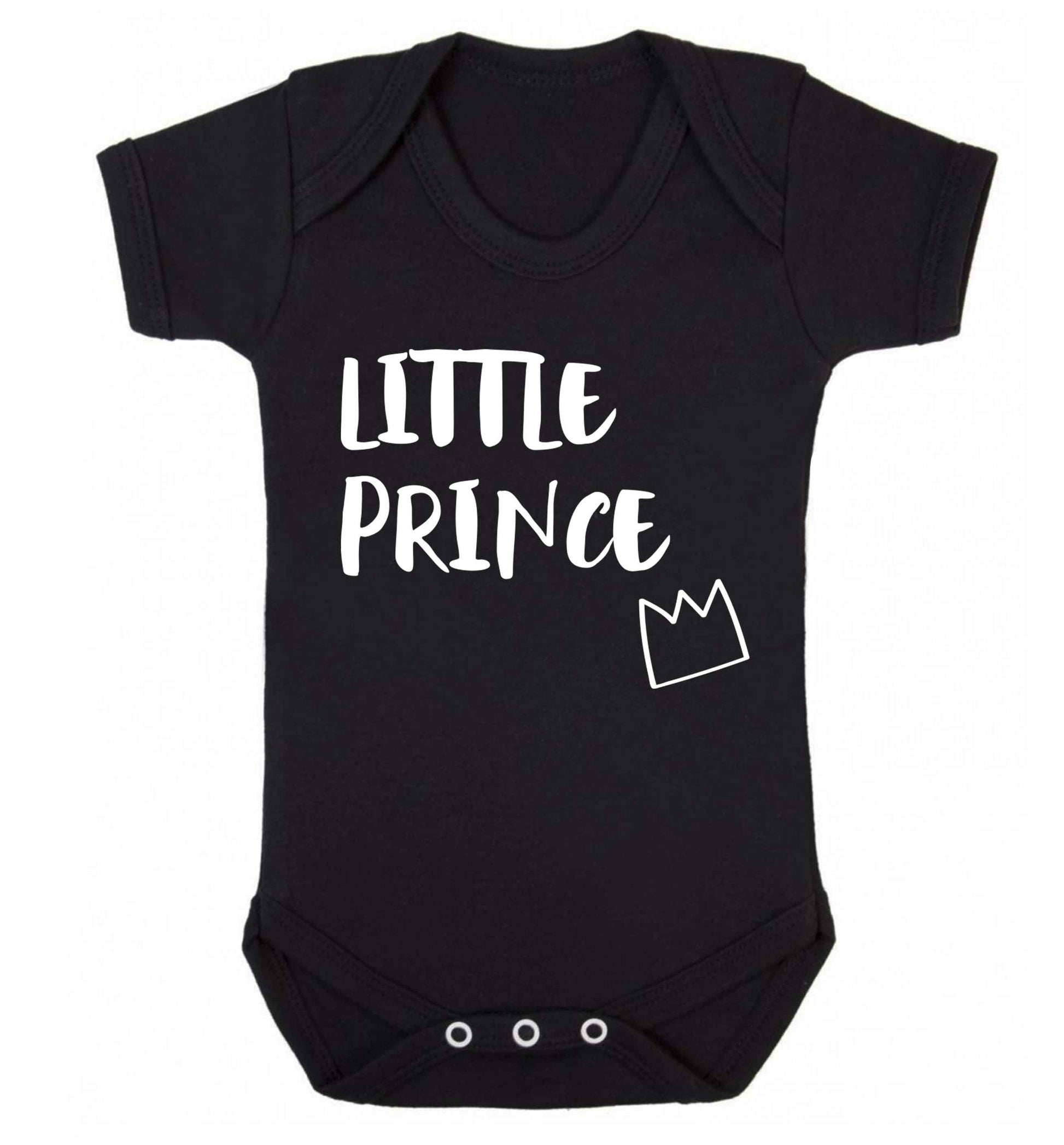 Little prince Baby Vest black 18-24 months