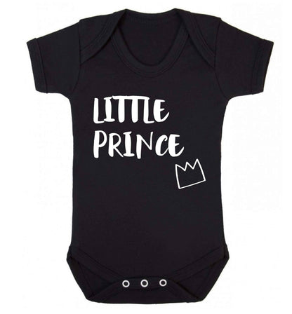 Little prince Baby Vest black 18-24 months