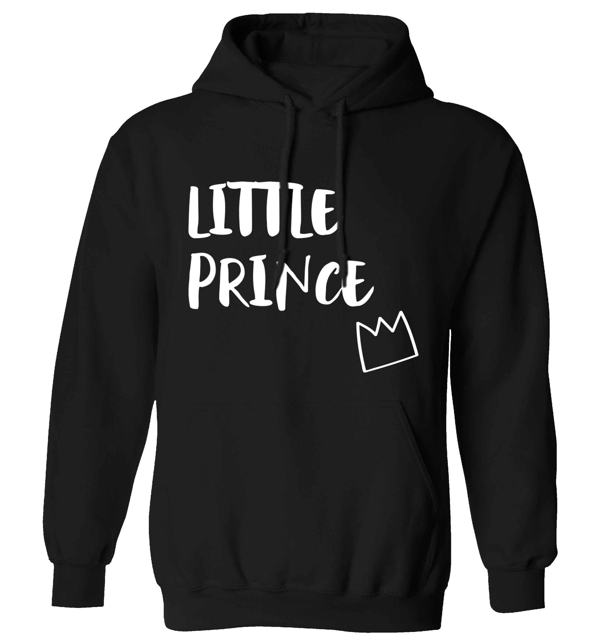 Little prince adults unisex black hoodie 2XL