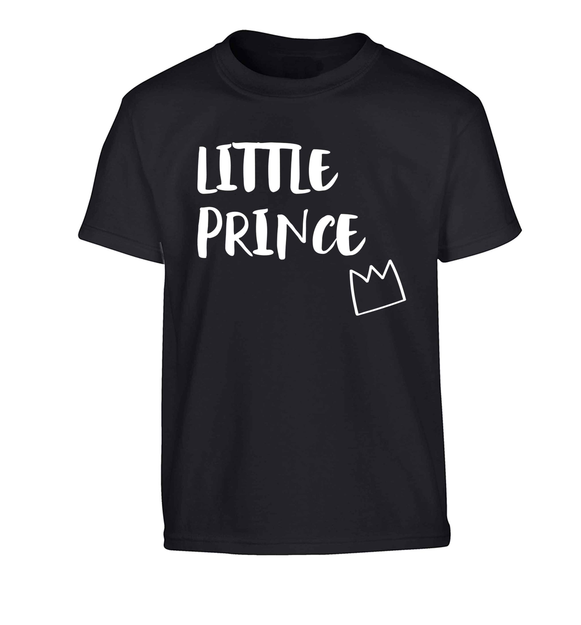 Little prince Children's black Tshirt 12-13 Years