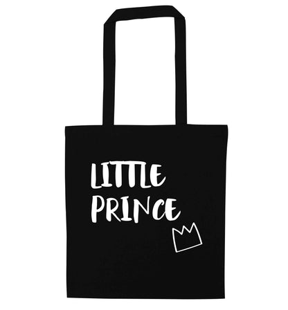 Little prince black tote bag