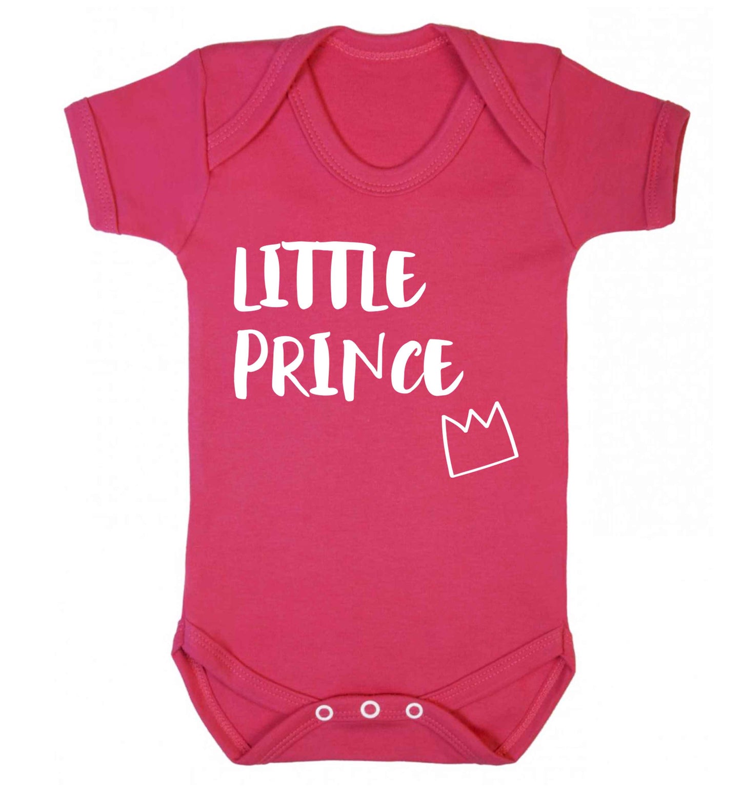 Little prince Baby Vest dark pink 18-24 months
