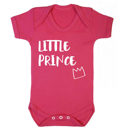 Little prince Baby Vest dark pink 18-24 months