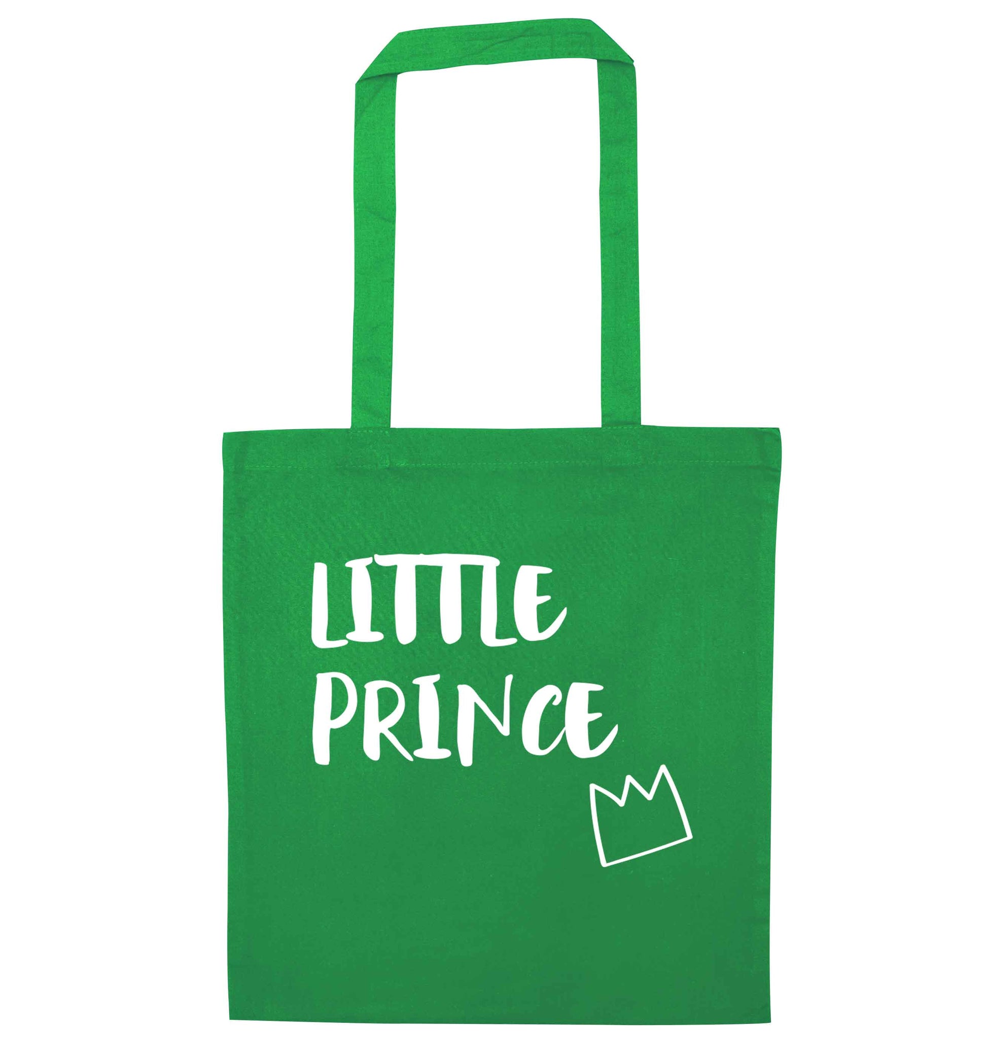 Little prince green tote bag