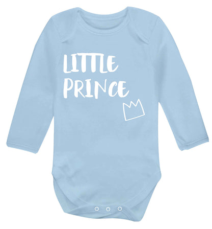 Little prince Baby Vest long sleeved pale blue 6-12 months