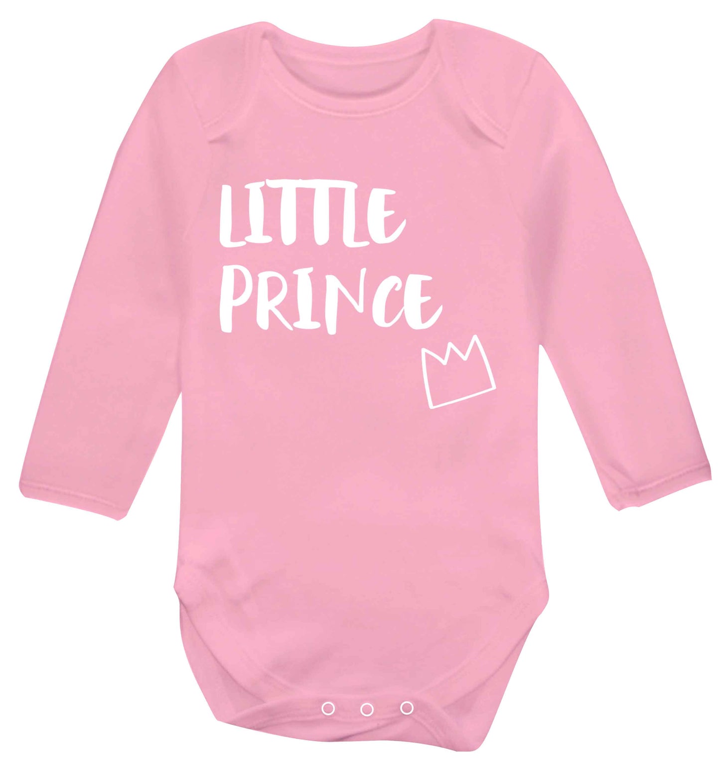 Little prince Baby Vest long sleeved pale pink 6-12 months