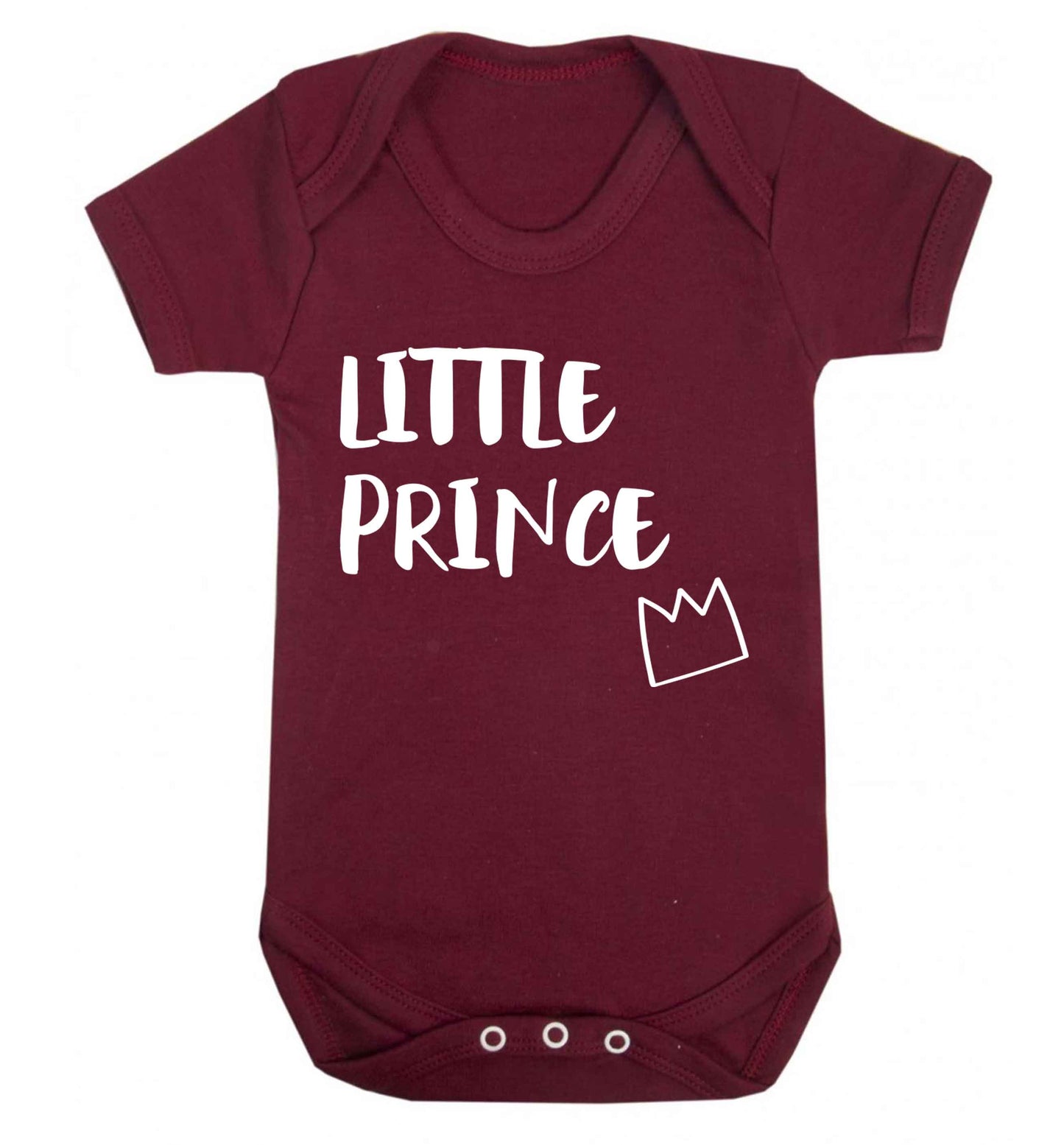 Little prince Baby Vest maroon 18-24 months