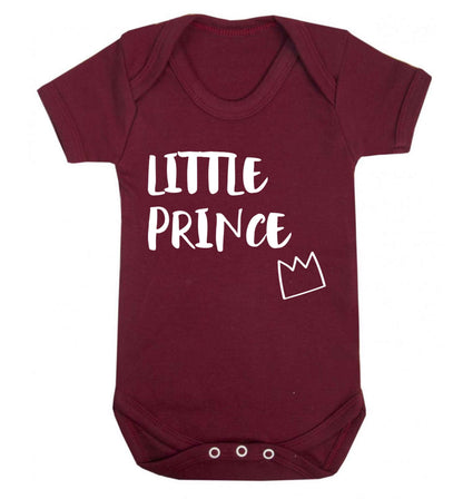 Little prince Baby Vest maroon 18-24 months