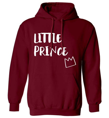 Little prince adults unisex maroon hoodie 2XL