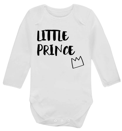 Little prince Baby Vest long sleeved white 6-12 months