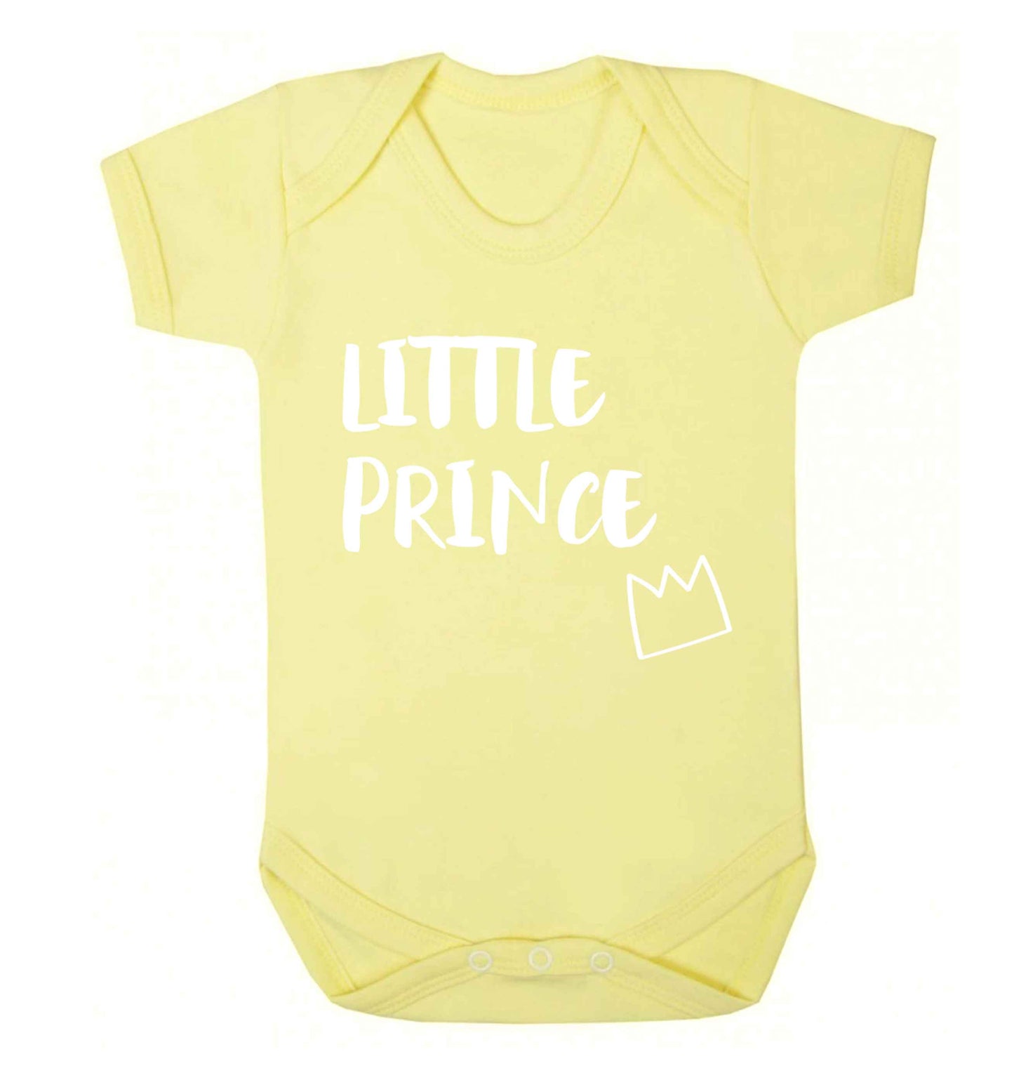 Little prince Baby Vest pale yellow 18-24 months