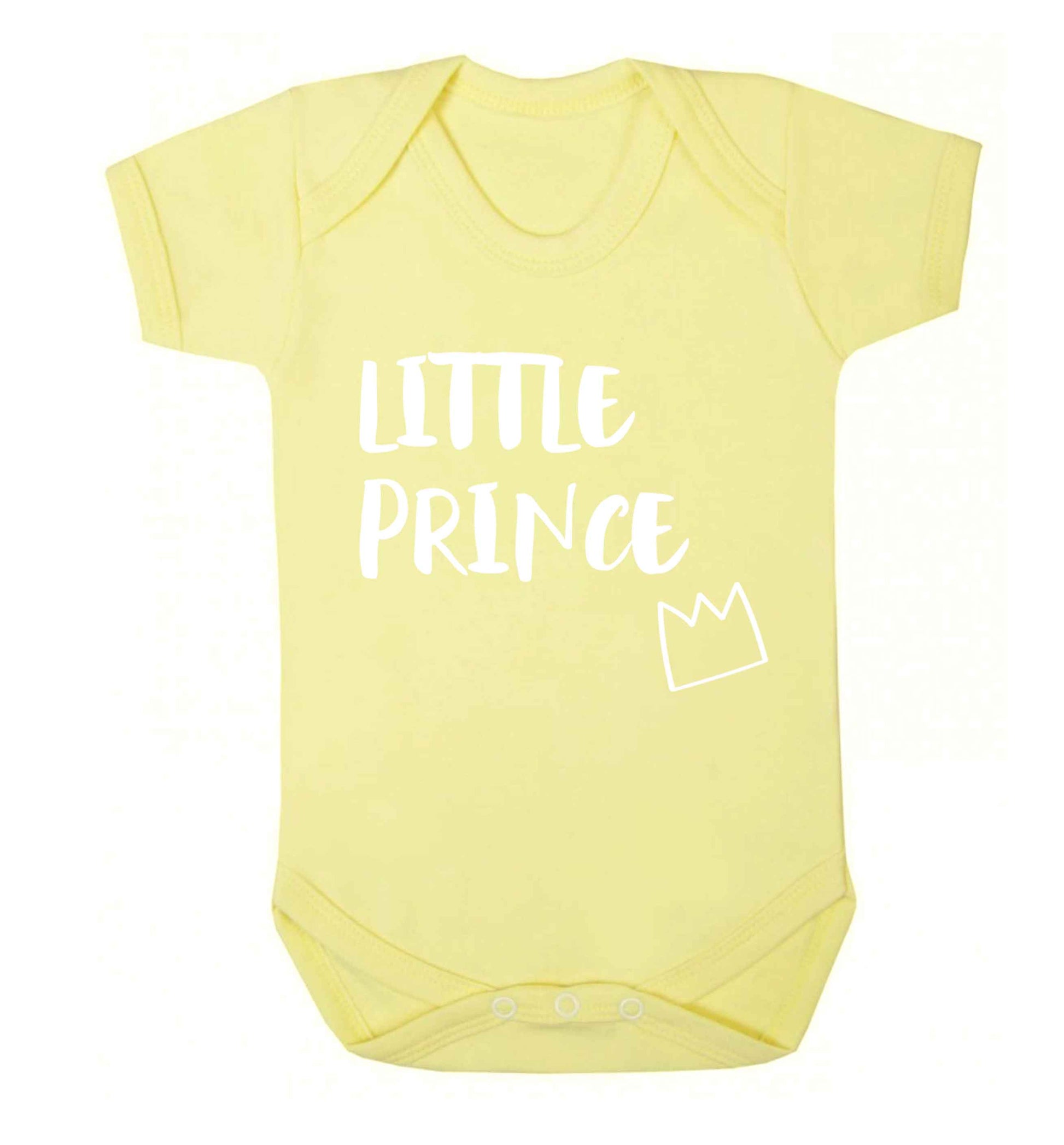 Little prince Baby Vest pale yellow 18-24 months