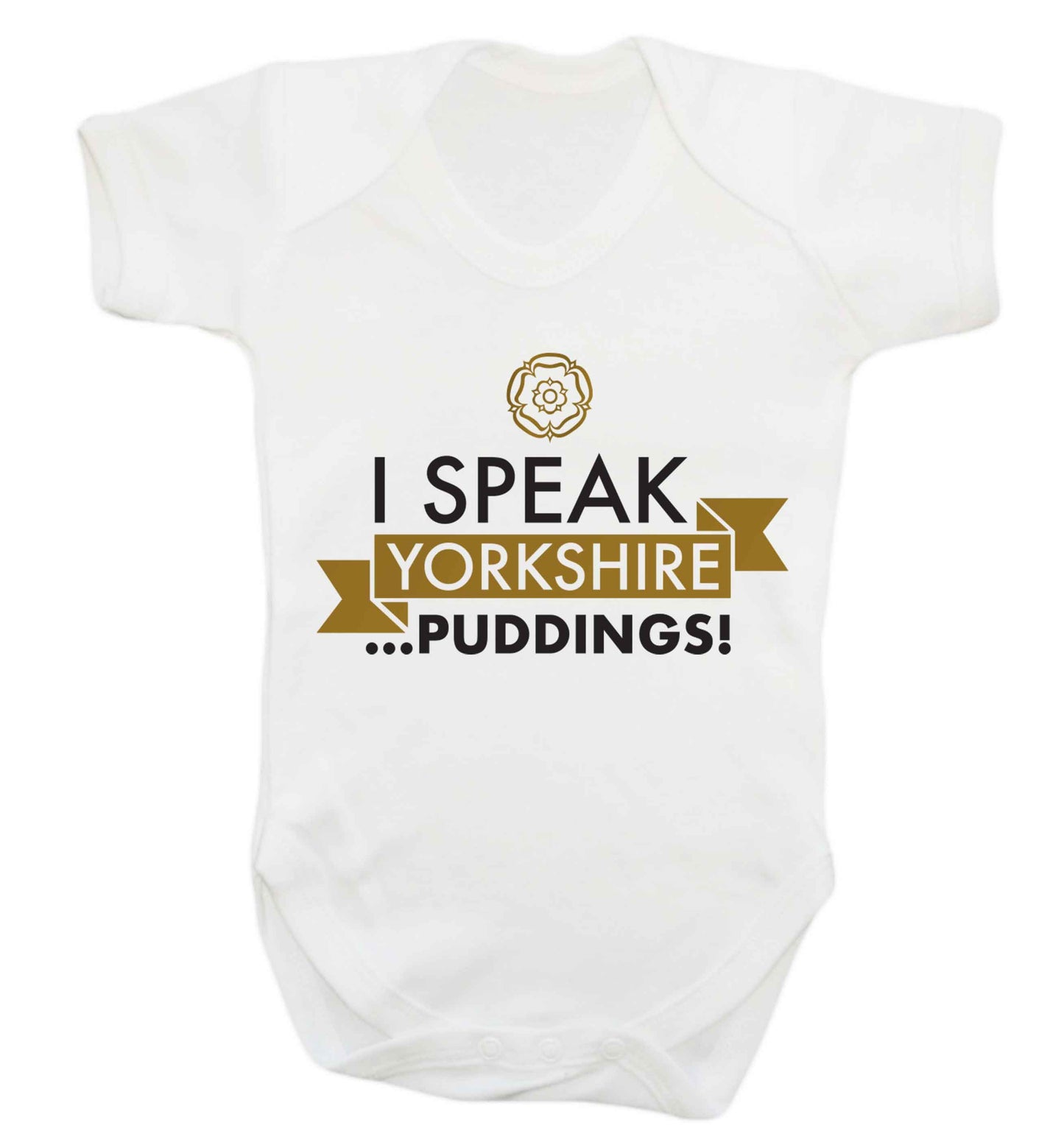 I speak Yorkshire...puddings Baby Vest white 18-24 months