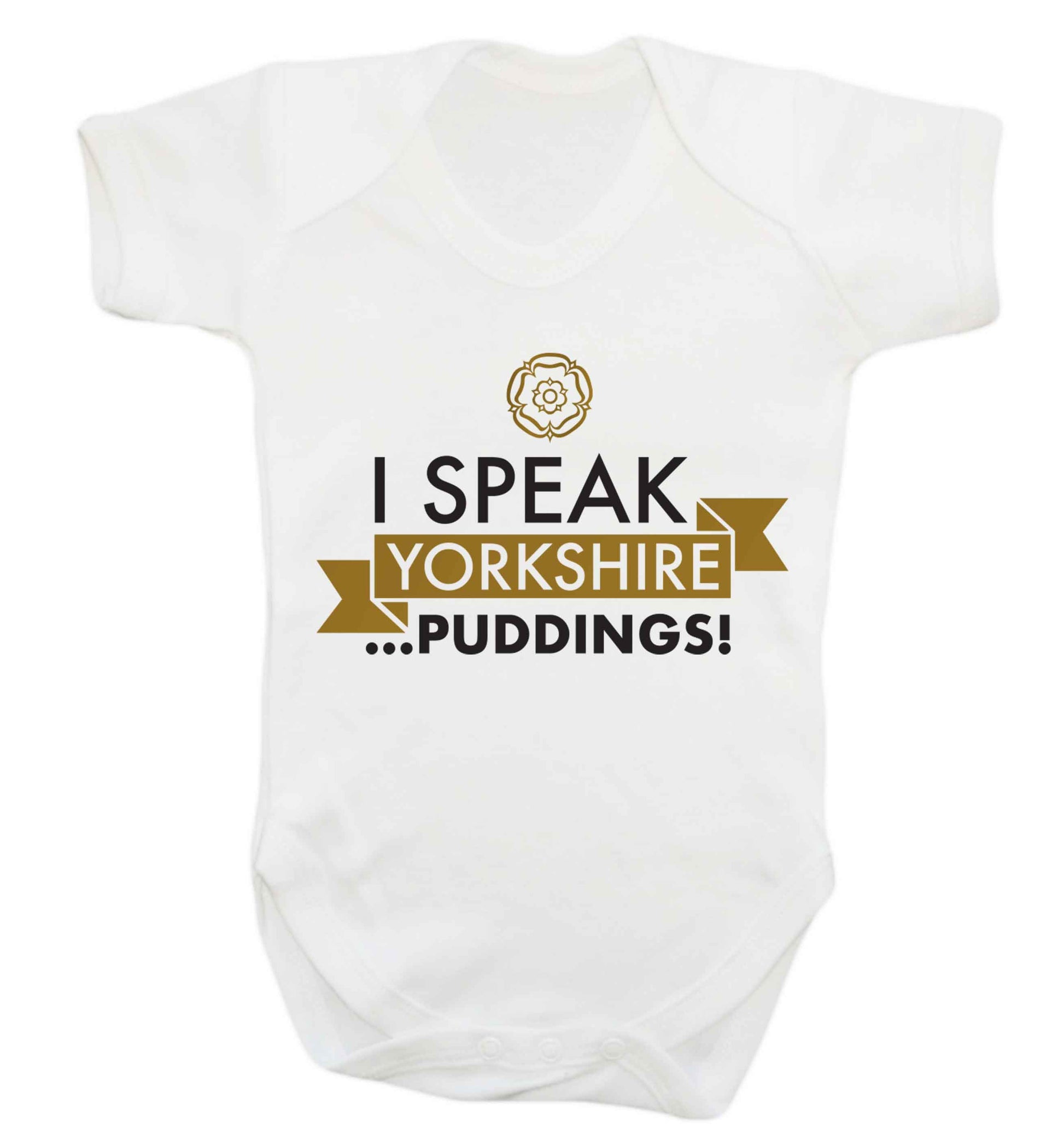 I speak Yorkshire...puddings Baby Vest white 18-24 months