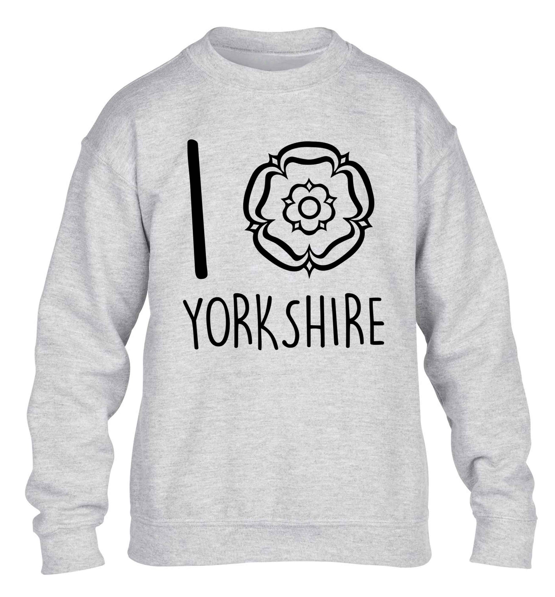 I love Yorkshire children's grey sweater 12-13 Years