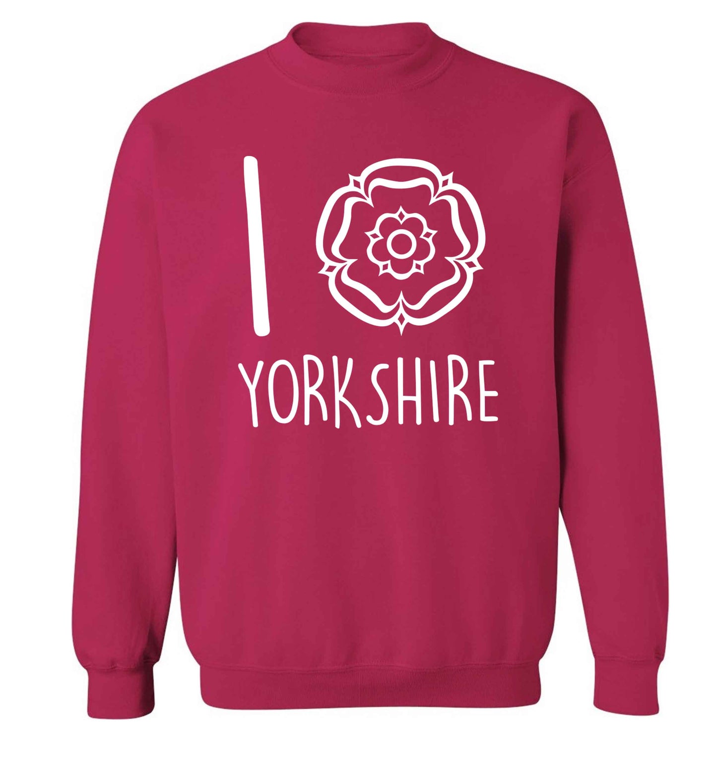 I love Yorkshire Adult's unisex pink Sweater 2XL