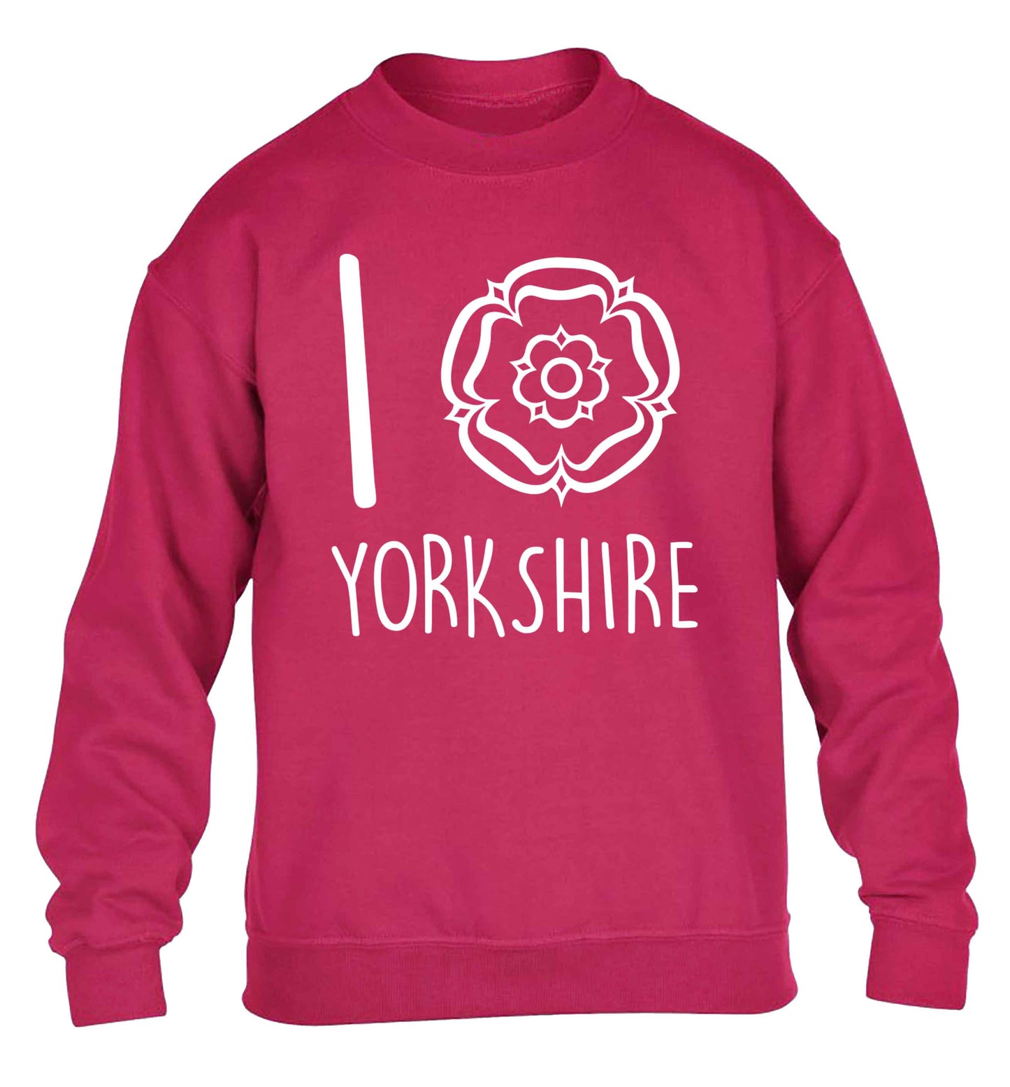 I love Yorkshire children's pink sweater 12-13 Years