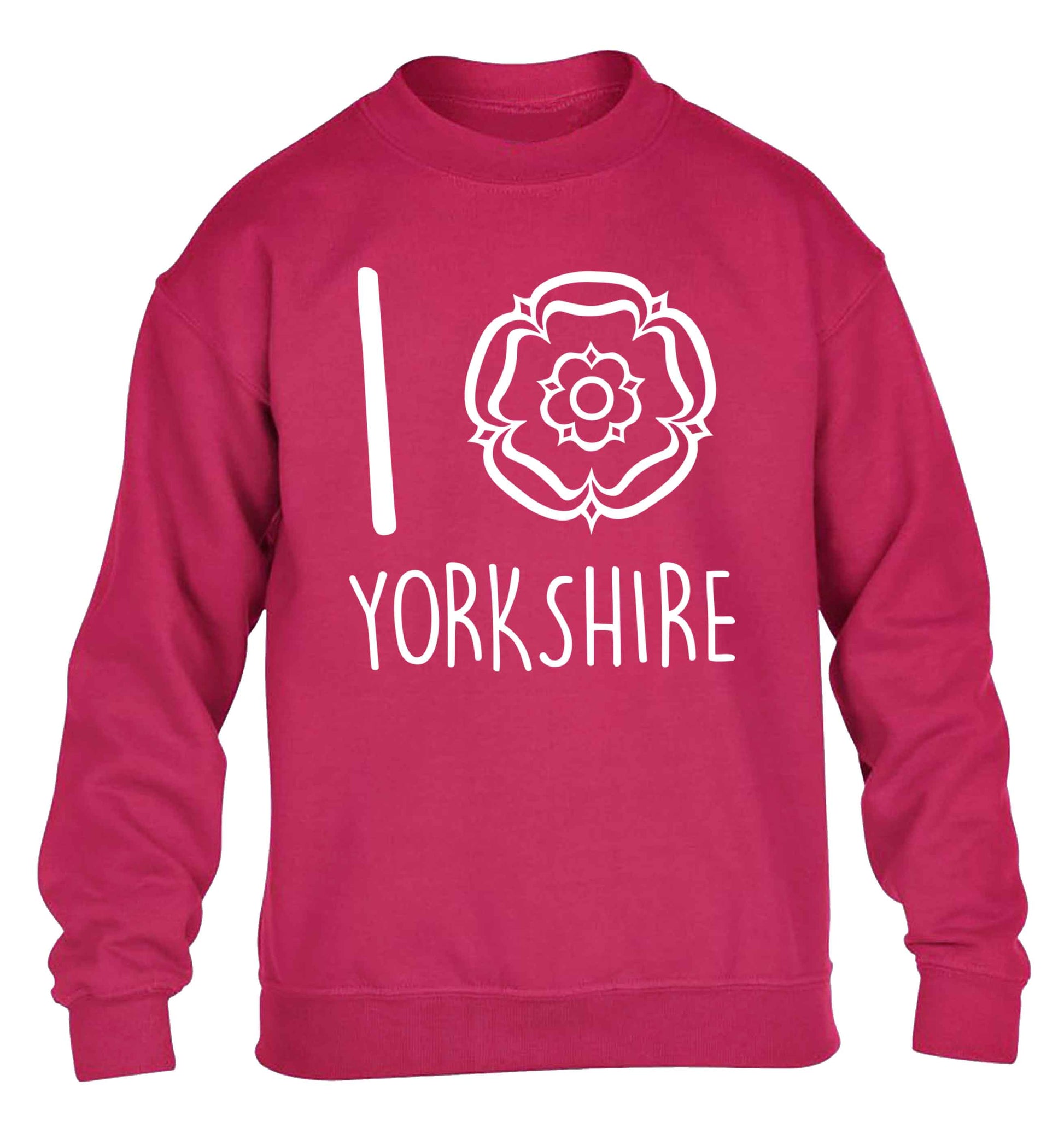 I love Yorkshire children's pink sweater 12-13 Years