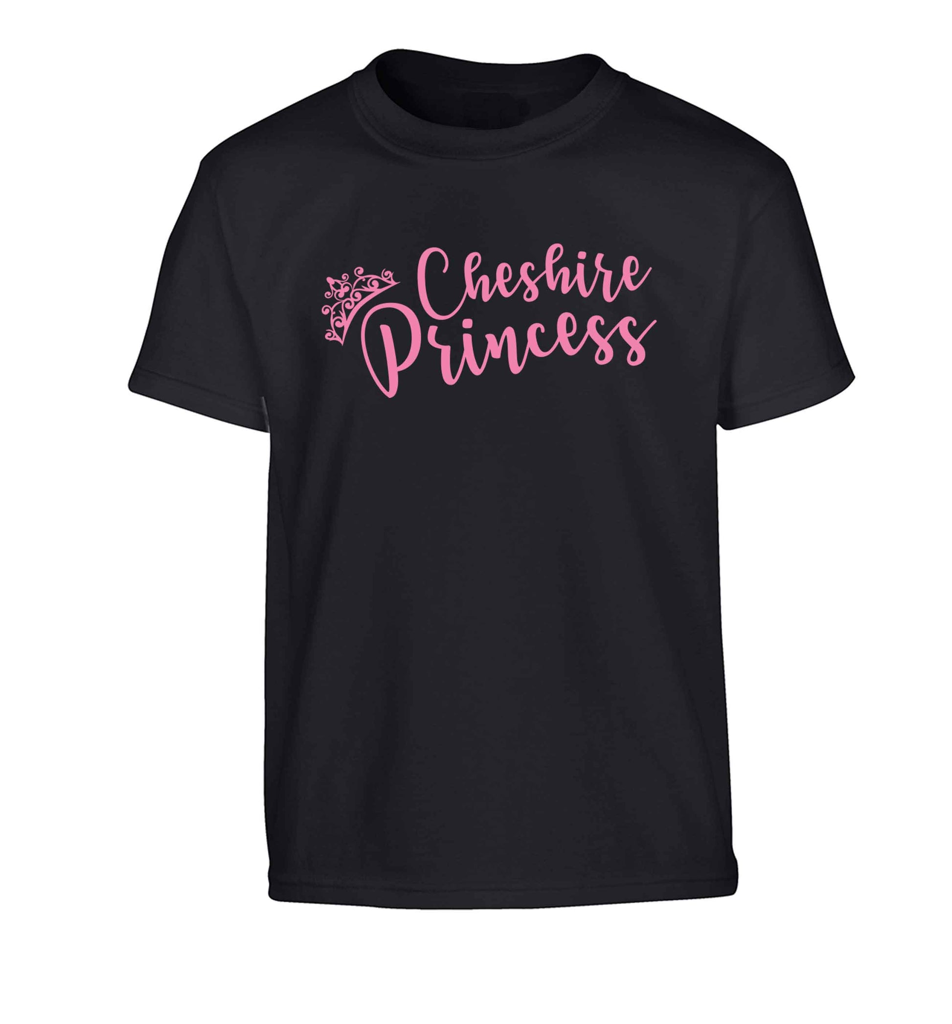 Cheshire princess Children's black Tshirt 12-13 Years