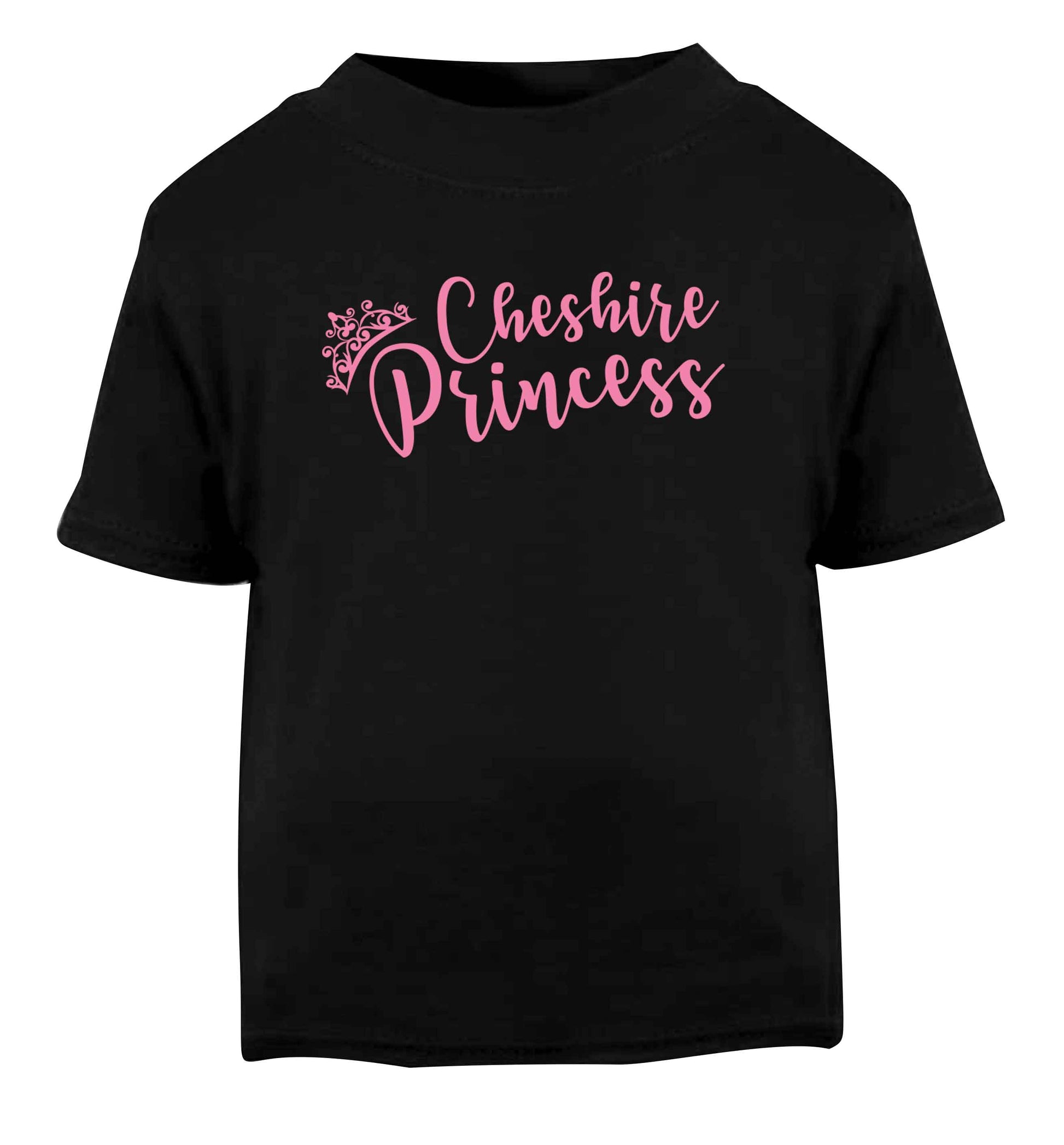 Cheshire princess Black Baby Toddler Tshirt 2 years