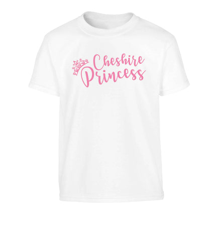 Cheshire princess Children's white Tshirt 12-13 Years