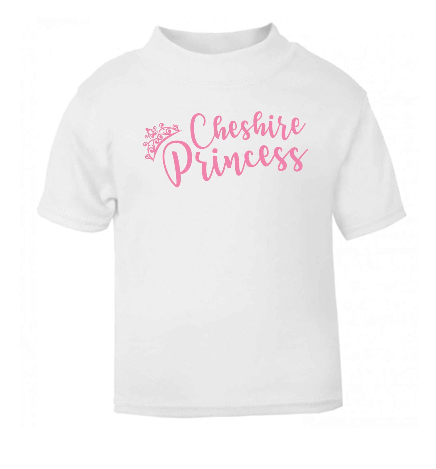 Cheshire princess white Baby Toddler Tshirt 2 Years