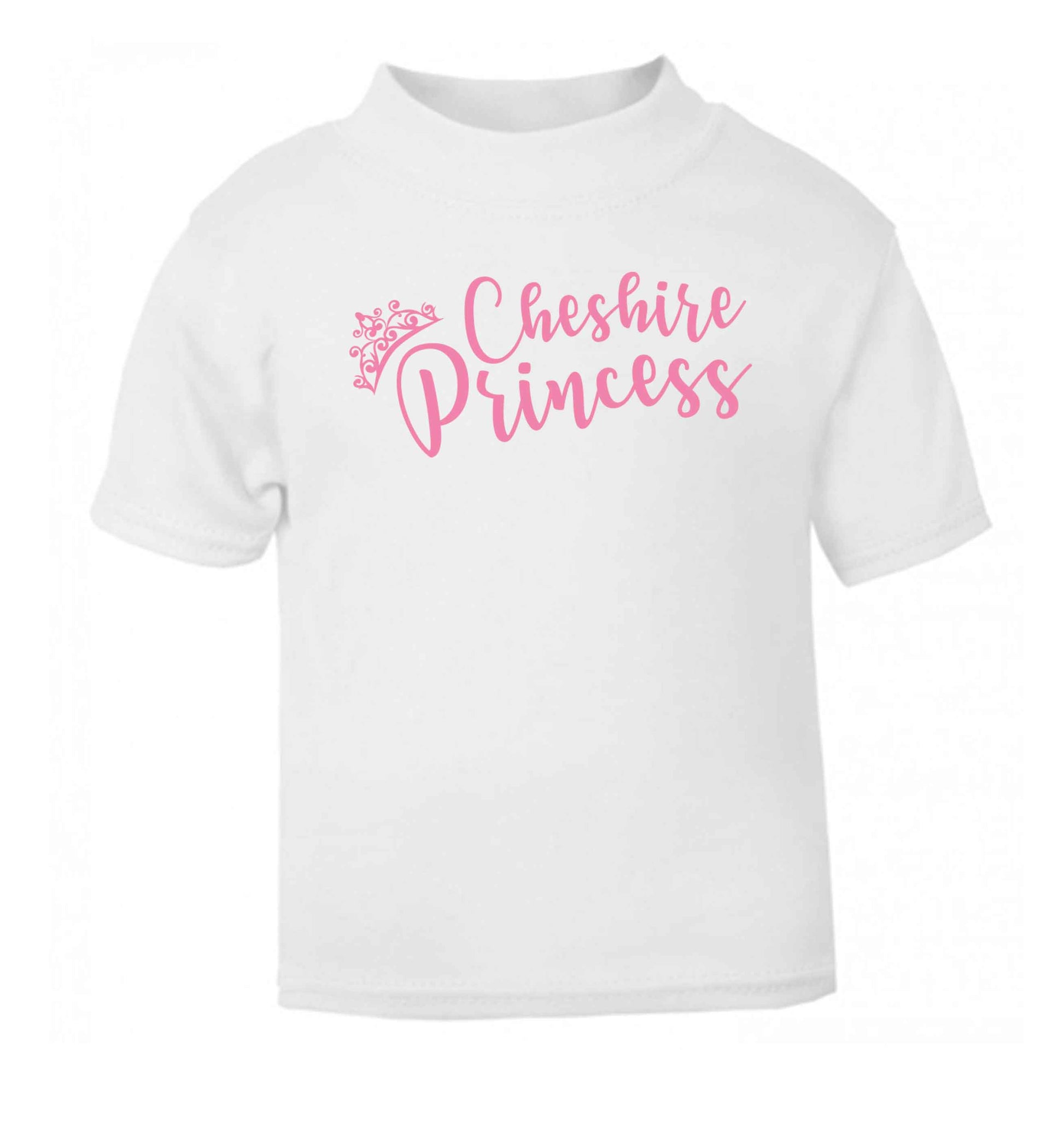 Cheshire princess white Baby Toddler Tshirt 2 Years