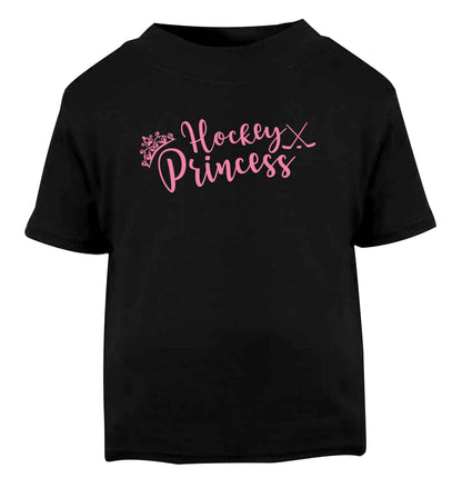 Hockey princess Black Baby Toddler Tshirt 2 years