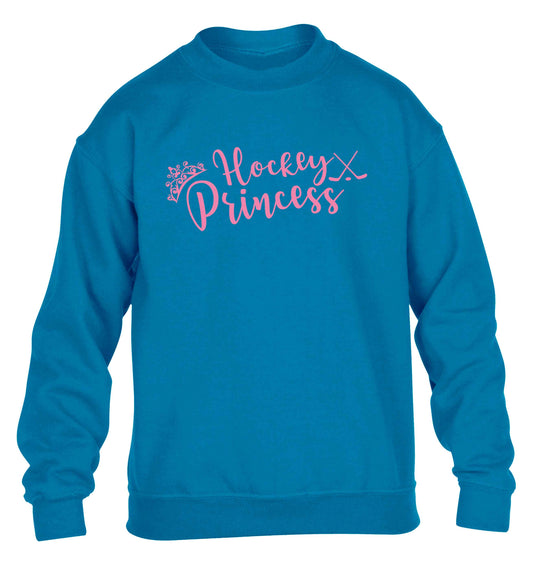 Hockey princess children's blue sweater 12-13 Years