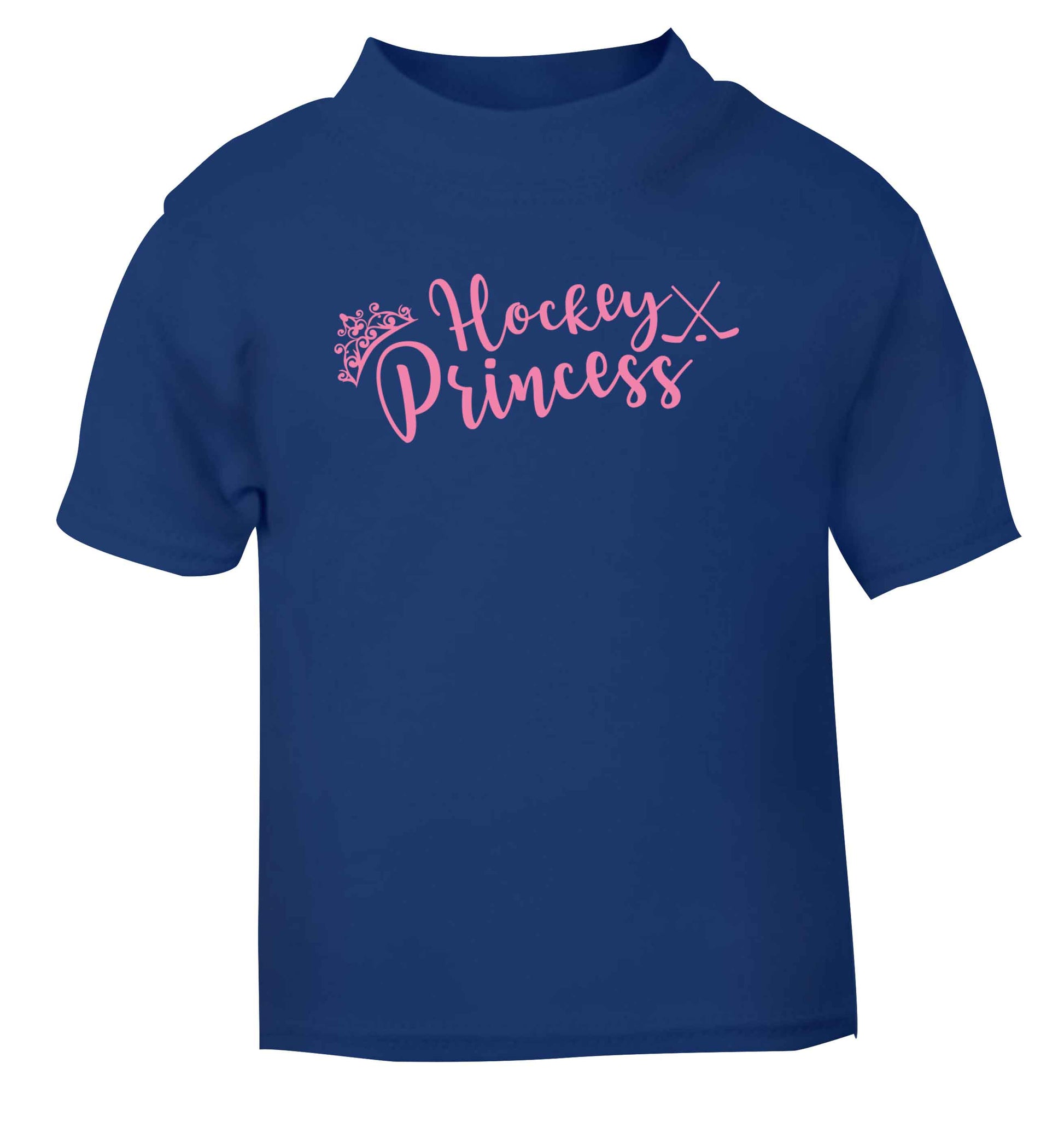 Hockey princess blue Baby Toddler Tshirt 2 Years