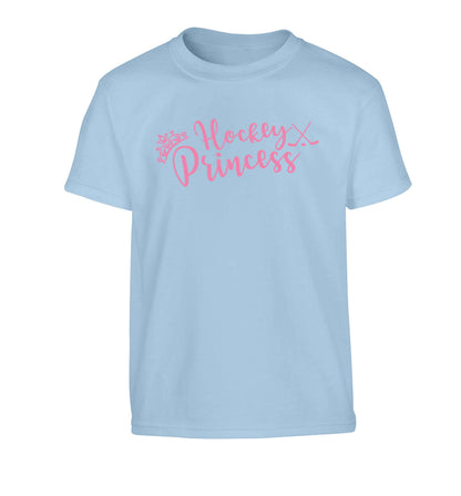 Hockey princess Children's light blue Tshirt 12-13 Years