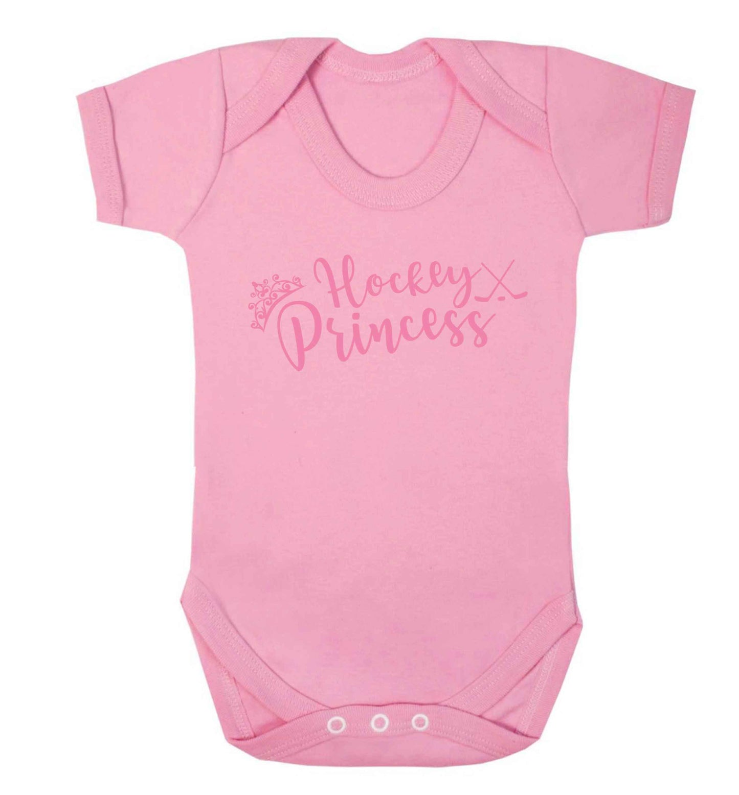Hockey princess Baby Vest pale pink 18-24 months