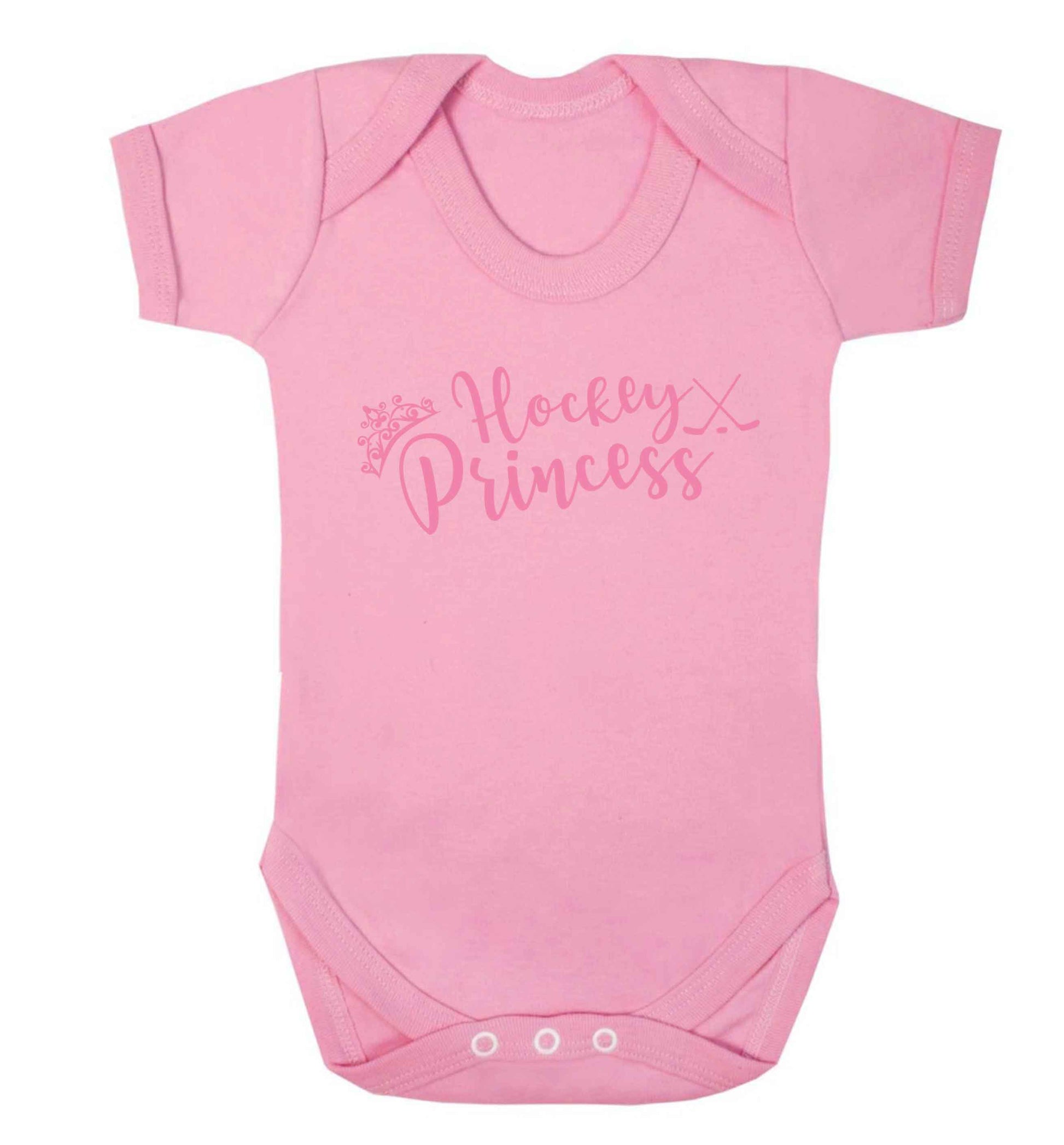 Hockey princess Baby Vest pale pink 18-24 months