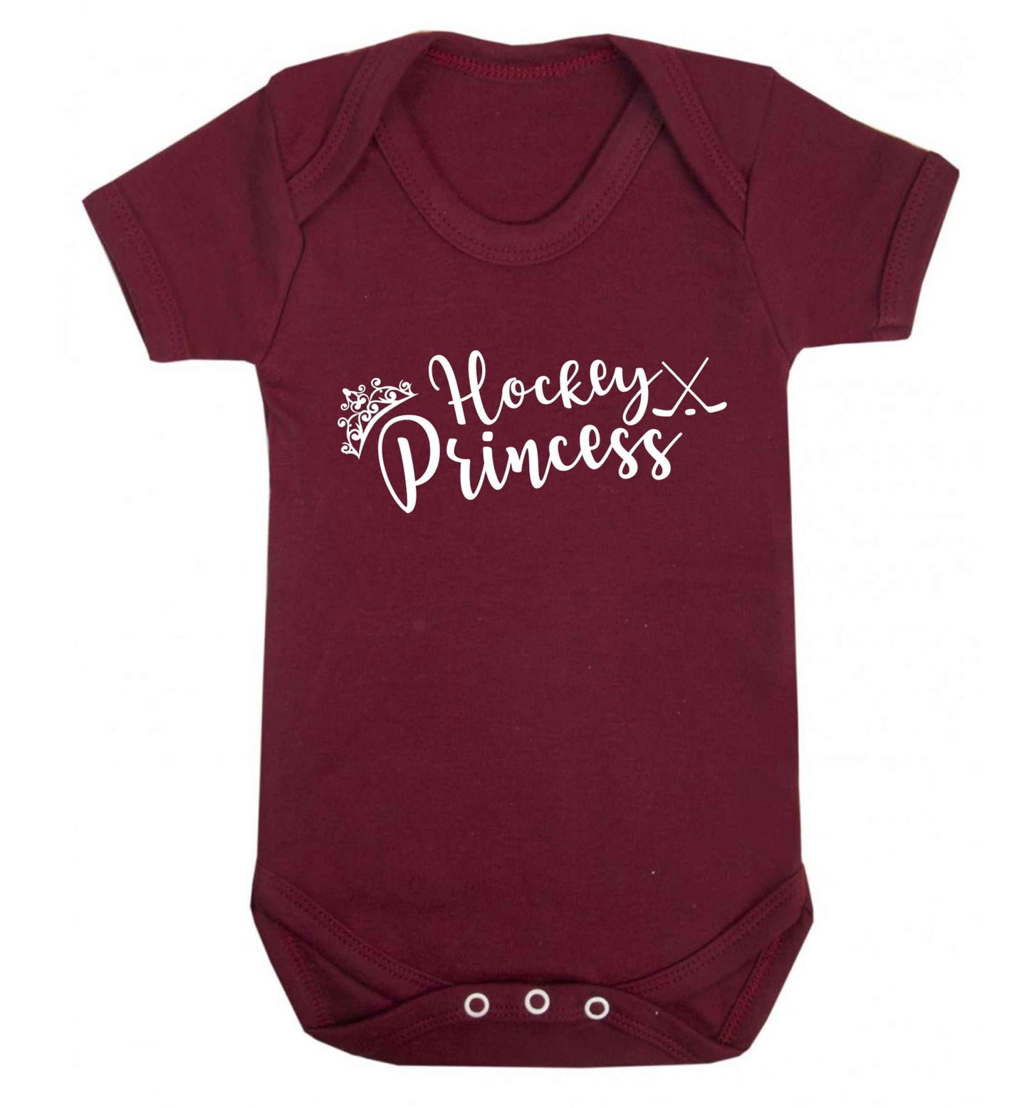 Hockey princess Baby Vest maroon 18-24 months