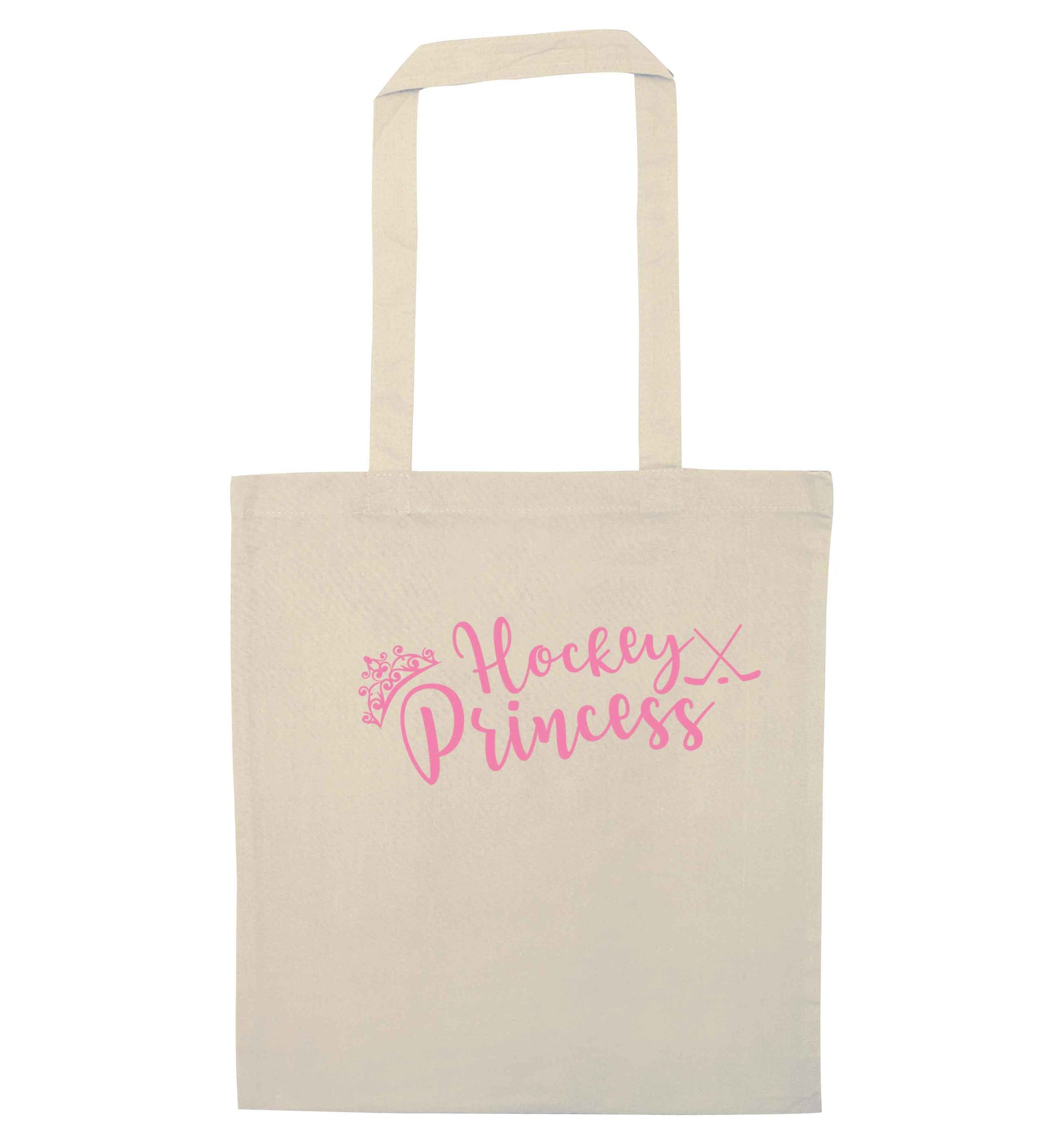 Hockey princess natural tote bag