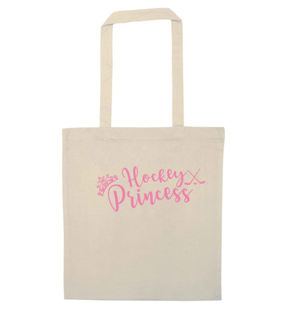 Hockey princess natural tote bag
