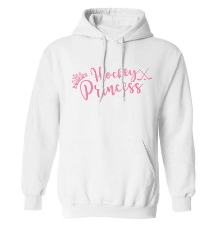 Hockey princess adults unisex white hoodie 2XL