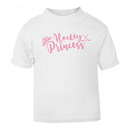Hockey princess white Baby Toddler Tshirt 2 Years