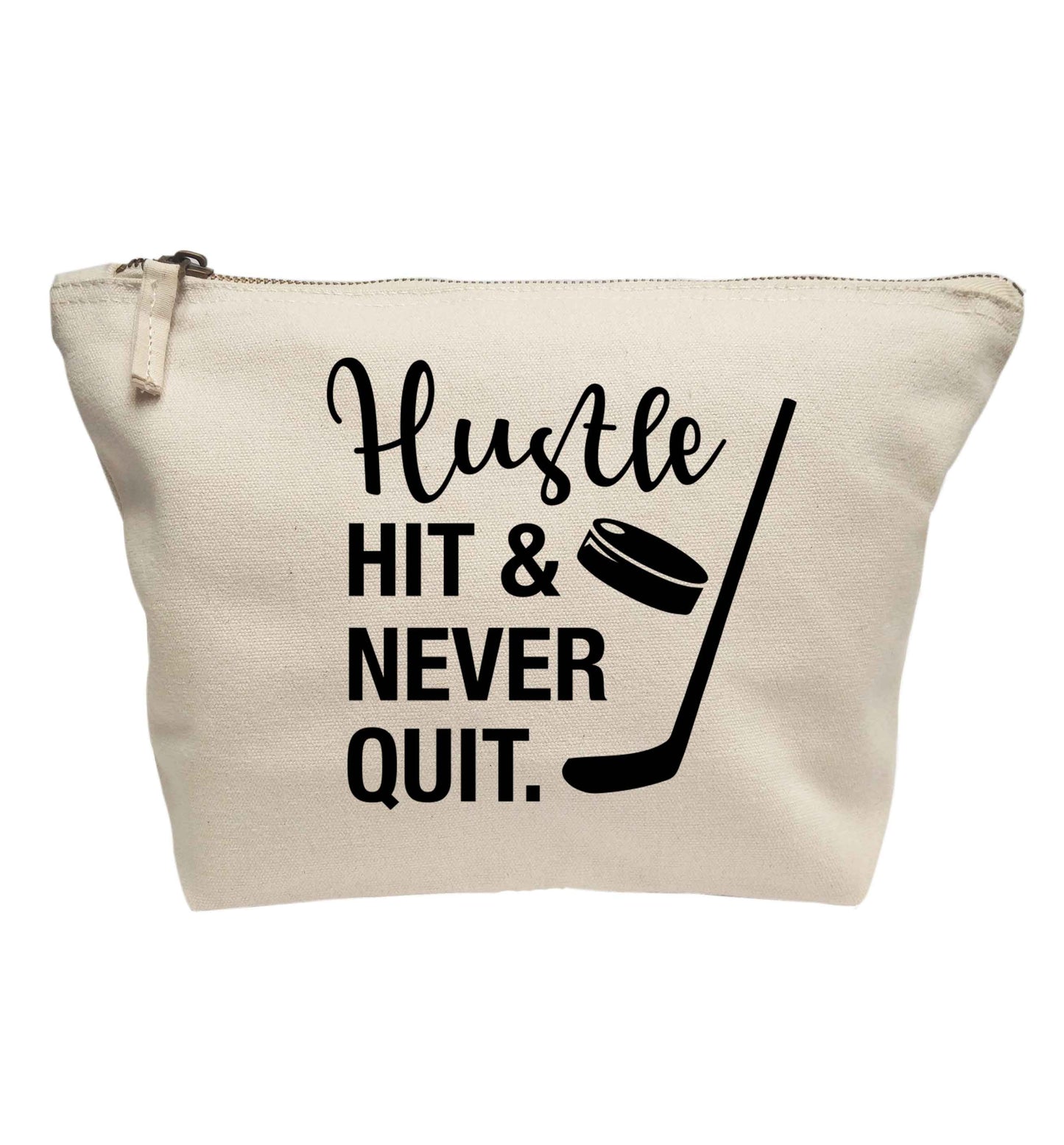 Hustle hit and never quit | makeup / wash bag