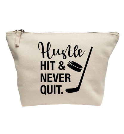Hustle hit and never quit | makeup / wash bag
