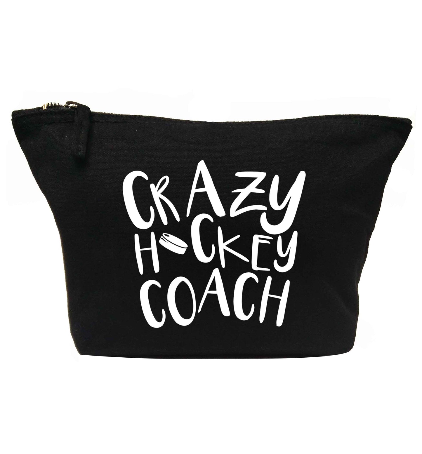 Crazy hockey coach | makeup / wash bag