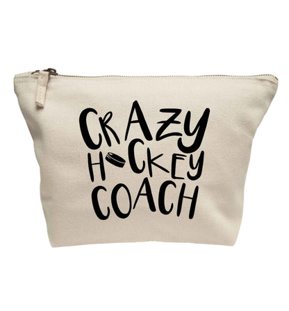 Crazy hockey coach | makeup / wash bag