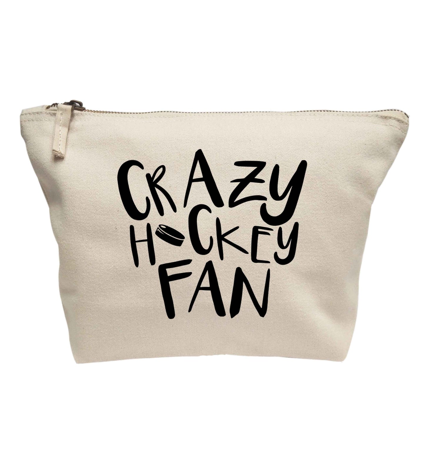 Crazy hockey fan | makeup / wash bag