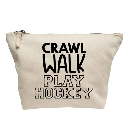 Crawl walk play hockey | makeup / wash bag