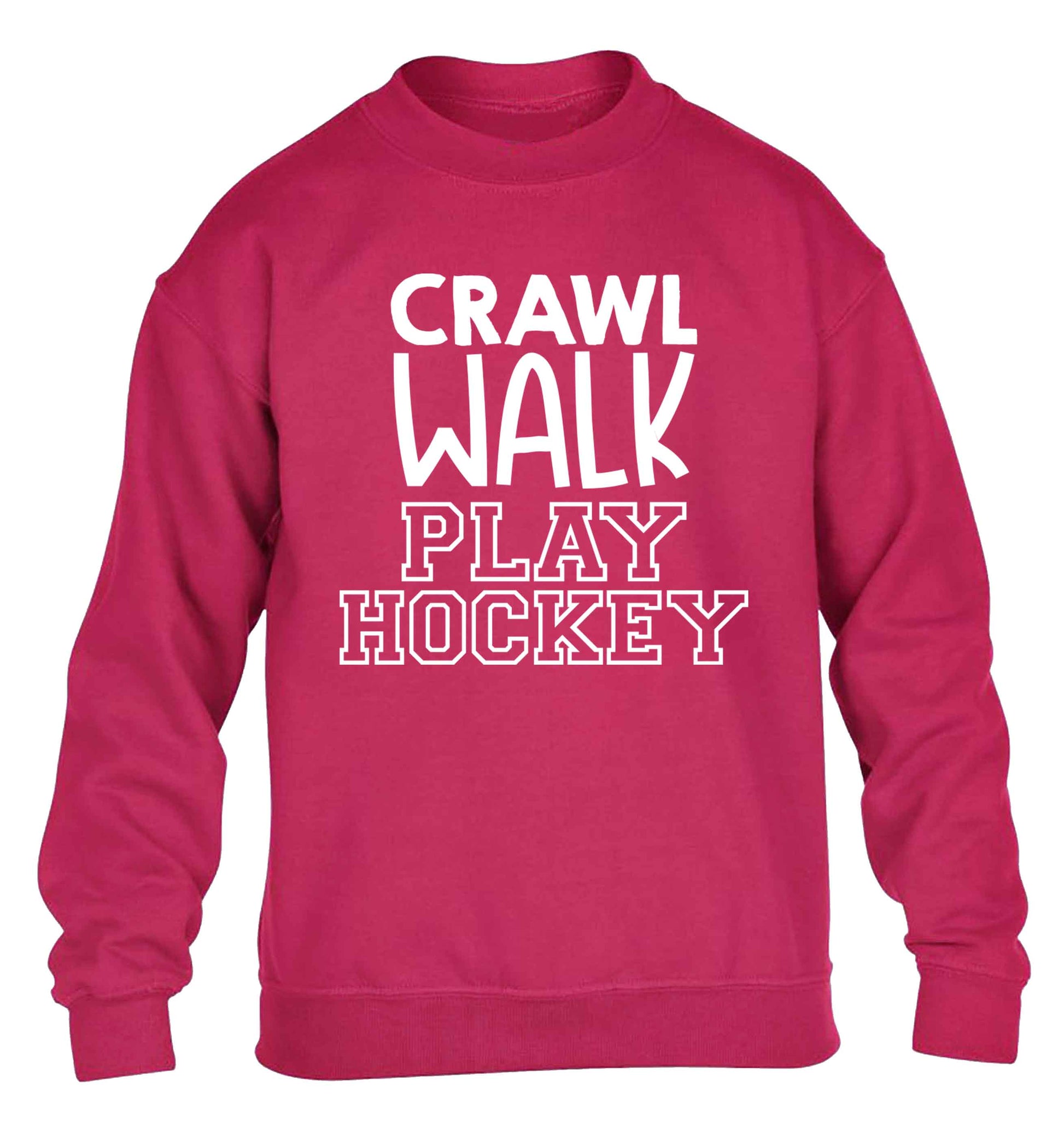 Crawl walk play hockey children's pink sweater 12-13 Years